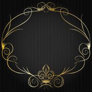 Set of vintage victorian vector dividers and frame N5