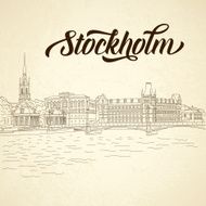 Vintage vector city sketching for your design N4