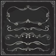 Hand-drawn line border set N37