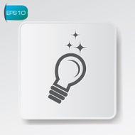 Light bulb sign vector
