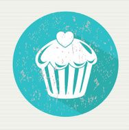 Cake symbol vector