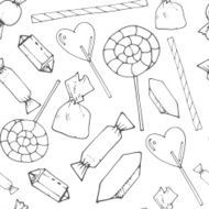 Seamless candies pattern