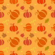 Seamless pattern with pumpkins N2