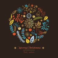 Postcard Merry Christmas N4