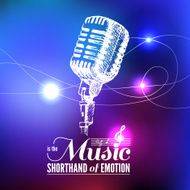 Music background Hand drawn illustration and typography design N10