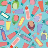 Cosmetic bottles pattern