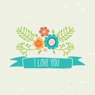 floral composition with ribbon N2