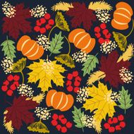 Autumn Season background with fall elements