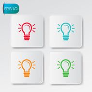 Ideas buttons vector
