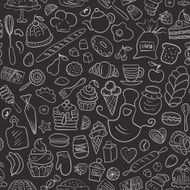 Hand drawn Bakery Seamless Pattern N4