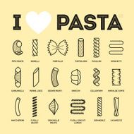 Different types and names of pasta N2