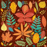 Background of autumn leaves N3