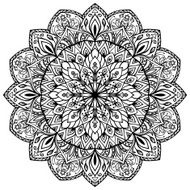 Hand-drawn mandala