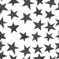 Hand drawn pattern from stars