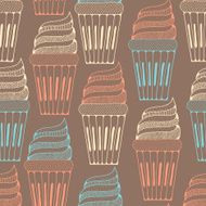 Seamless Background with ice cream N4