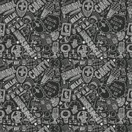 seamless doodle communication pattern N65