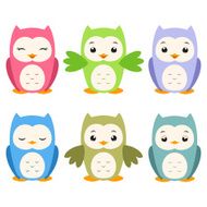 cartoon owls N21