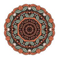 Vector Beautiful Deco Colored Mandala N59