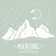 mountains silhouette