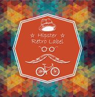Triangle hipster background