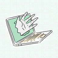 Cyber Hand Breaking Computer
