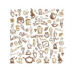 Coffee time background for your design