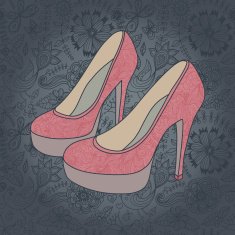 Floral Shoe Background
