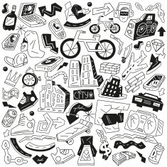 city - doodles