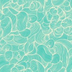 Seamless wave hand-drawn pattern N61