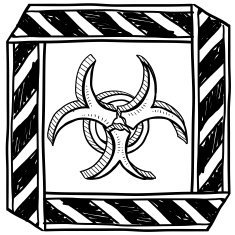 Biohazard warning sketch