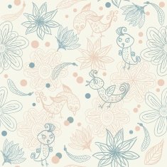 seamless children's pattern with chickens