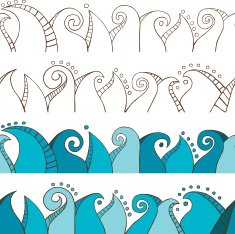 Seamless Doodle Border