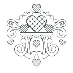 Valentine design element