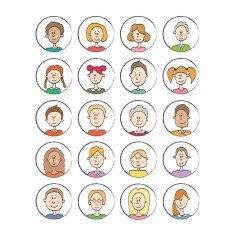 Big vector set cartoon avatars