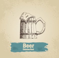 Oktoberfest vintage background N4