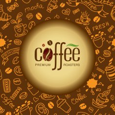 Coffee and tea background for packing N2
