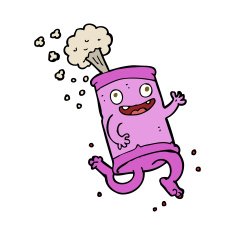 cartoon crazy soda can N12