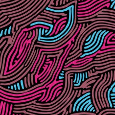 Colored Wave hand-drawn pattern waves background Vector N2 free image ...