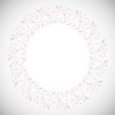 Heart border frame N4