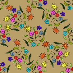 Seamless pattern with flowers N10