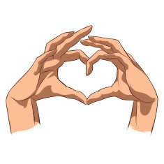 Love symbol made by hands N2