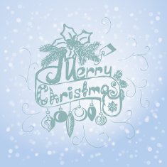 Hand Drawn Merry Christmas Decoration Of Calligraphic Design Element N7
