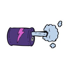 cartoon fizzy drink can N14