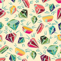 Pattern with shining gems N4
