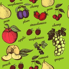 Decorative fruit pattern
