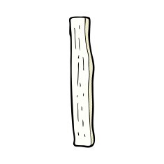 comic cartoon wood post N3