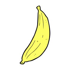 comic cartoon happy banana N3
