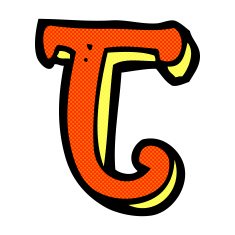 comic cartoon letter J
