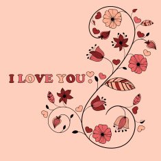 Vector Valentine's Greeting Card