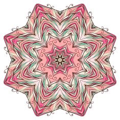 Round mandala kaleidoscopic lace ornamental background N8